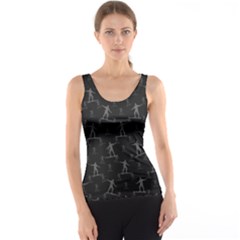 Surfing Motif Pattern Tank Top by dflcprintsclothing