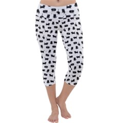 Black Cats  Capri Yoga Leggings by kostolom3000shop