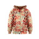 Modern Hipster Triangle Pattern Red Blue Beige Kids  Zipper Hoodie View1