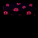 Pattern Of Vampire Mouths And Fangs Flap Messenger Bag (L)  View1