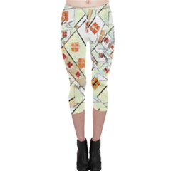 Multicolor Abstract Painting  Capri Leggings  by GabriellaDavid