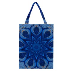 Blue Blossom Mandala Classic Tote Bag by designworld65