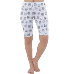 Sketchy Cats Cropped Leggings  by kostolom3000shop