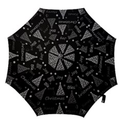 New Year Pattern - Gray Hook Handle Umbrellas (medium) by Valentinaart