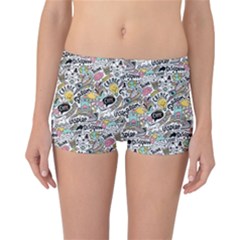 Communication Web Seamless Pattern Reversible Bikini Bottoms by kostolom3000shop