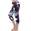 Abstract bird Capri Yoga Leggings View2