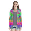 Triangles, colorful watercolor art  painting Cardigans View1