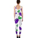 Decorative plums pattern OnePiece Catsuit View2