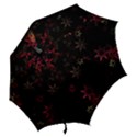 Christmas Background Motif Star Hook Handle Umbrellas (Medium) View2