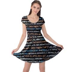 Close Up Code Coding Computer Cap Sleeve Dresses by Amaryn4rt