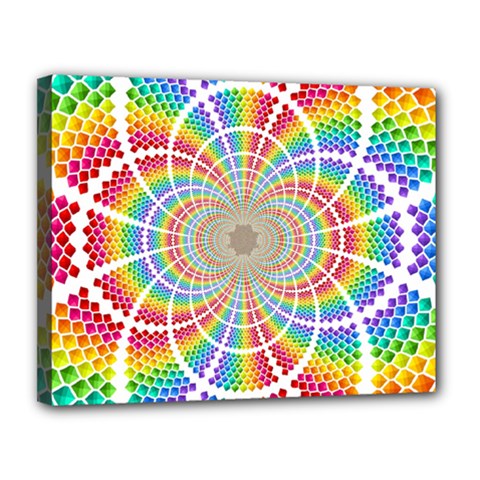 Color Background Structure Lines Canvas 14  X 11  by Amaryn4rt