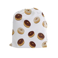 Donuts Pattern Drawstring Pouches (extra Large) by Valentinaart