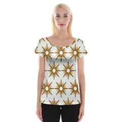 Seamless Repeating Tiling Tileable Women s Cap Sleeve Top by Amaryn4rt