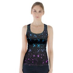 Stars Pattern Seamless Design Racer Back Sports Top by Amaryn4rt