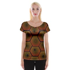 Art Psychedelic Pattern Women s Cap Sleeve Top by Amaryn4rt