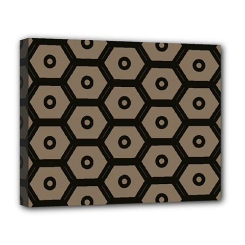Black Bee Hive Texture Deluxe Canvas 20  X 16   by Amaryn4rt
