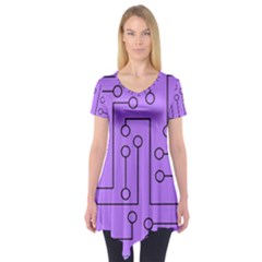 Peripherals Short Sleeve Tunic  by Amaryn4rt
