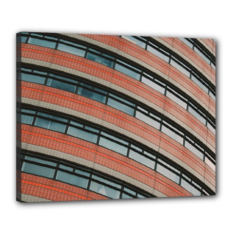 Architecture Building Glass Pattern Canvas 20  X 16  by Amaryn4rt