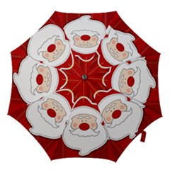 Santa Claus Xmas Christmas Hook Handle Umbrellas (medium) by Nexatart