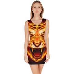 Tiger Sleeveless Bodycon Dress by Nexatart