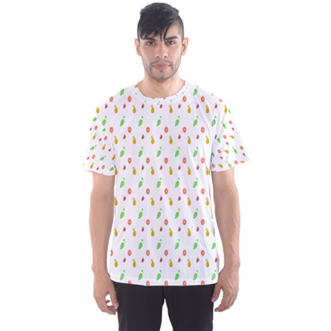 Fruit Pattern Vector Background Men s Sport Mesh Tee by Nexatart