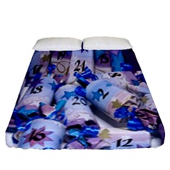 Advent Calendar Gifts Fitted Sheet (queen Size) by Nexatart