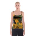 Background For Scrapbooking Or Other Camouflage Patterns Orange And Green Spaghetti Strap Top View1
