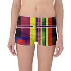 Abstract Art Geometric Background Reversible Bikini Bottoms by Nexatart