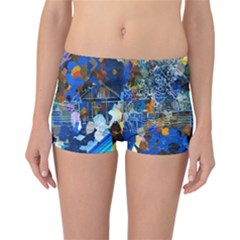 Abstract Farm Digital Art Reversible Bikini Bottoms by Nexatart
