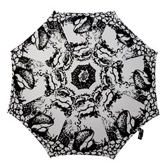 Santa Claus Christmas Holly Hook Handle Umbrellas (medium) by Nexatart