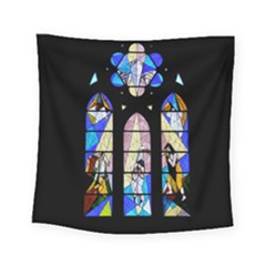 Art Church Window Square Tapestry (small) by Nexatart