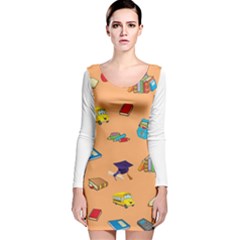 School Rocks! Long Sleeve Velvet Bodycon Dress by athenastemple