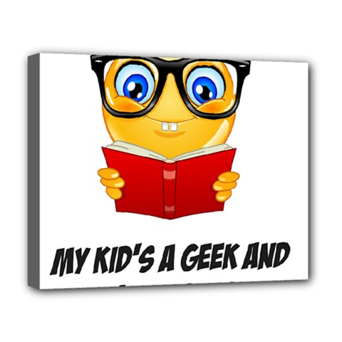 Geek Kid Deluxe Canvas 20  X 16   by athenastemple