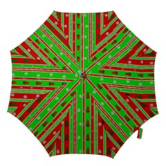Christmas Paper Pattern Hook Handle Umbrellas (medium) by Nexatart