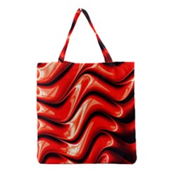 Fractal Mathematics Abstract Grocery Tote Bag by Nexatart
