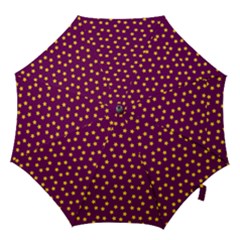 Star Christmas Red Yellow Hook Handle Umbrellas (medium) by Nexatart