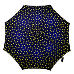 Star Christmas Yellow Hook Handle Umbrellas (medium) by Nexatart