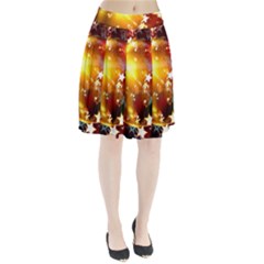 Advent Star Christmas Pleated Skirt by Nexatart