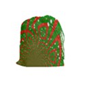 Background Abstract Christmas Pattern Drawstring Pouches (Large)  View1