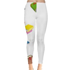 Bookworm Pattern Leggings  by athenastemple