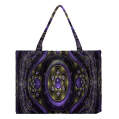 Fractal Sparkling Purple Abstract Medium Tote Bag by Nexatart