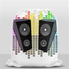 Loudspeakers - Transparent Drawstring Bag (small) by Valentinaart