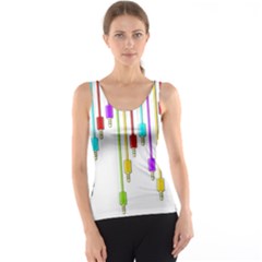 Plug In Tank Top by Valentinaart