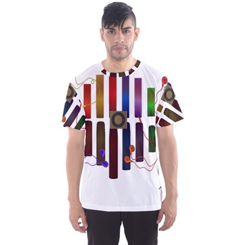 Energy Of The Sound Men s Sport Mesh Tee by Valentinaart