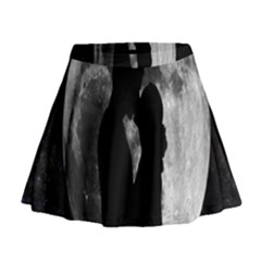Silhouette Of Lovers Mini Flare Skirt by Nexatart