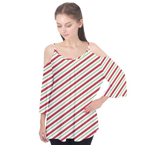 Stripes Striped Design Pattern Flutter Tees by Nexatart