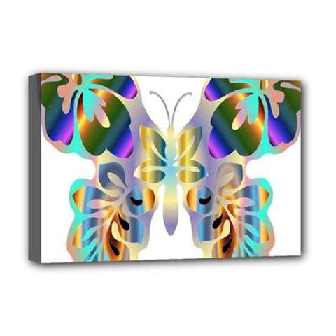 Abstract Animal Art Butterfly Deluxe Canvas 18  X 12   by Amaryn4rt