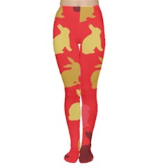 Hare Easter Pattern Animals Women s Tights by Amaryn4rt