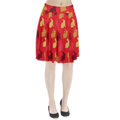 Hare Easter Pattern Animals Pleated Skirt by Amaryn4rt