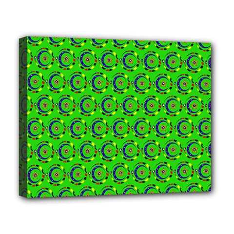 Abstract Art Circles Swirls Stars Deluxe Canvas 20  X 16   by Amaryn4rt